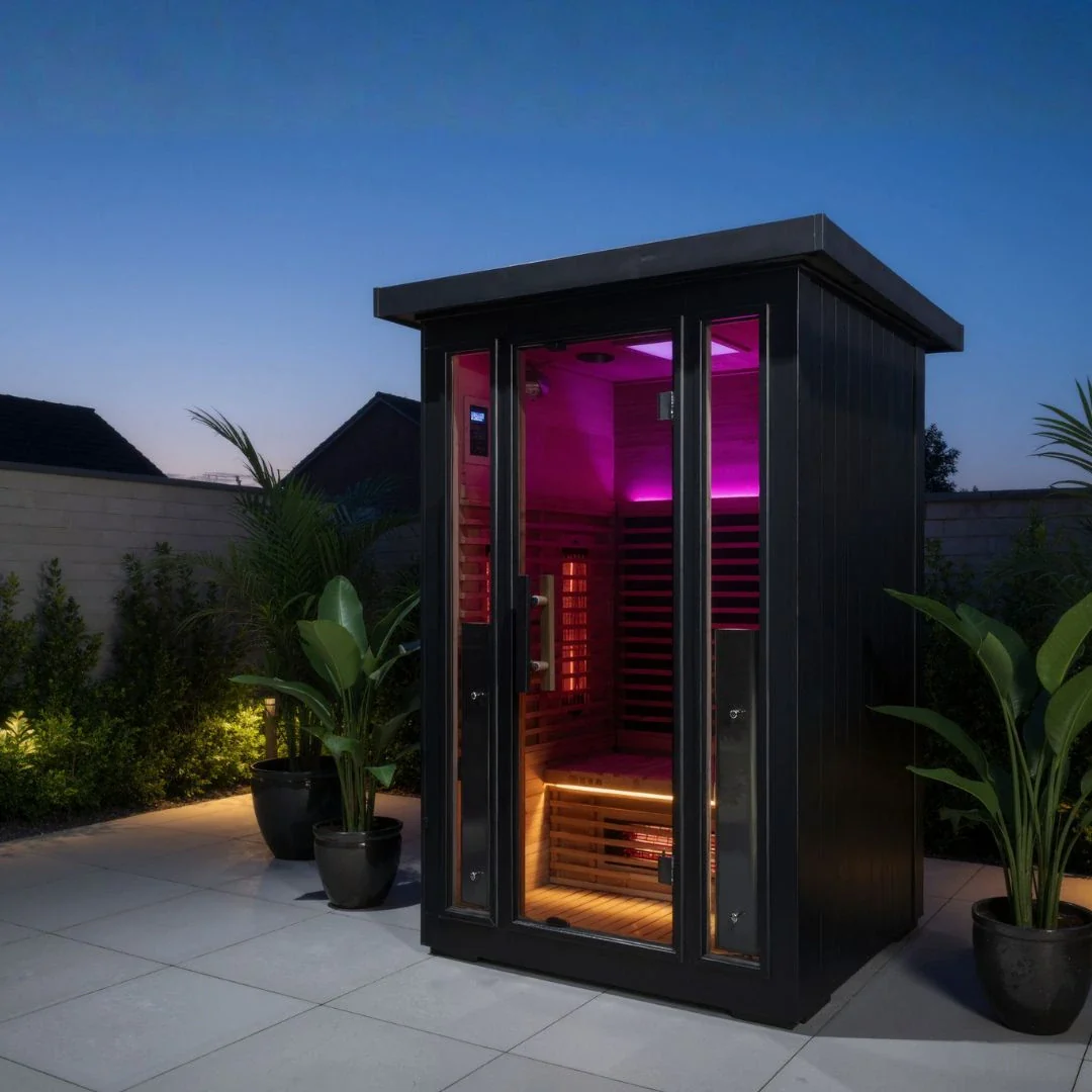 Polar Eclipse 2 Person Outdoor Infrared Sauna - Image 8