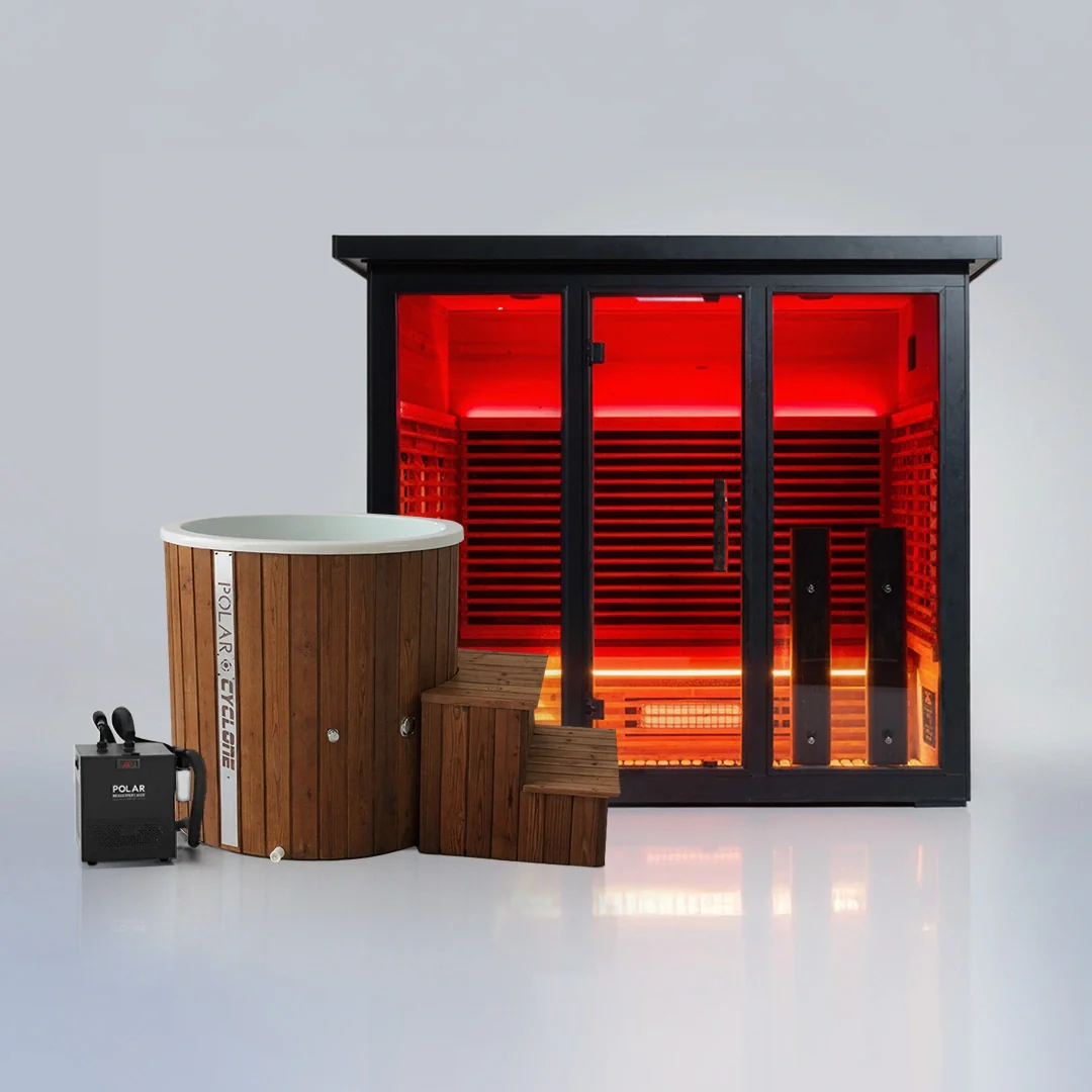 Polar Eclipse 5 Person Outdoor Infrared Sauna - Image 11