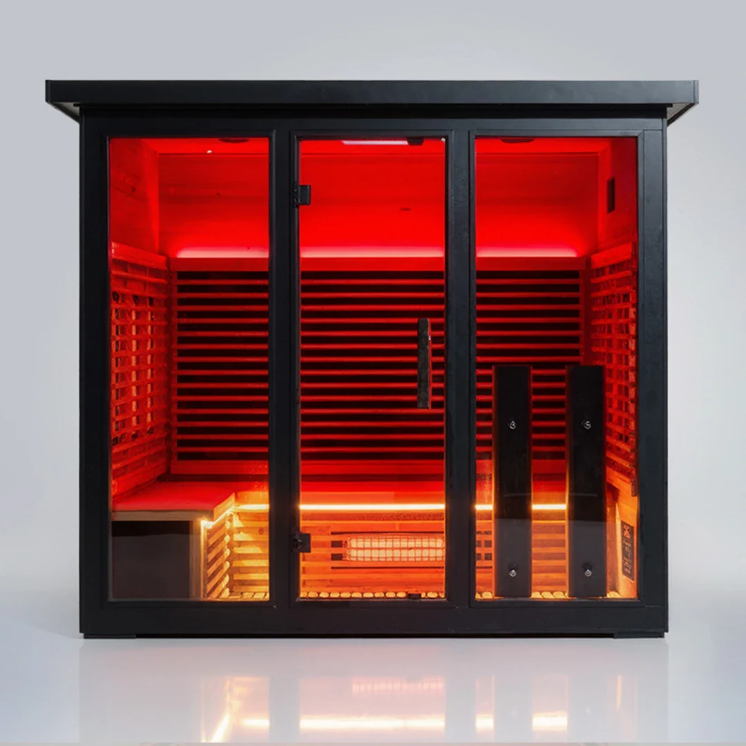 Polar Eclipse 5 Person Outdoor Infrared Sauna - Image 5