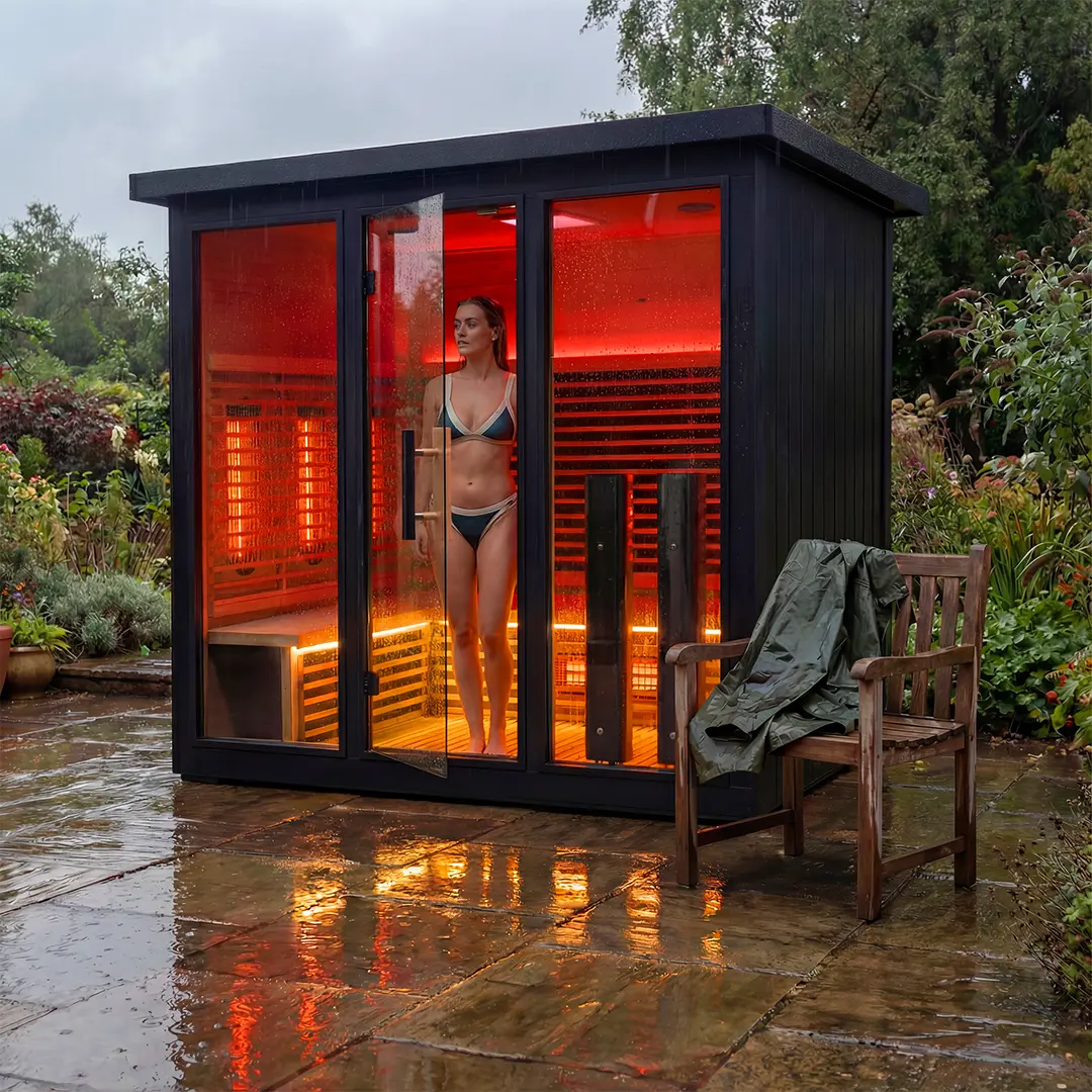 Polar Eclipse 5 Person Outdoor Infrared Sauna - Image 6