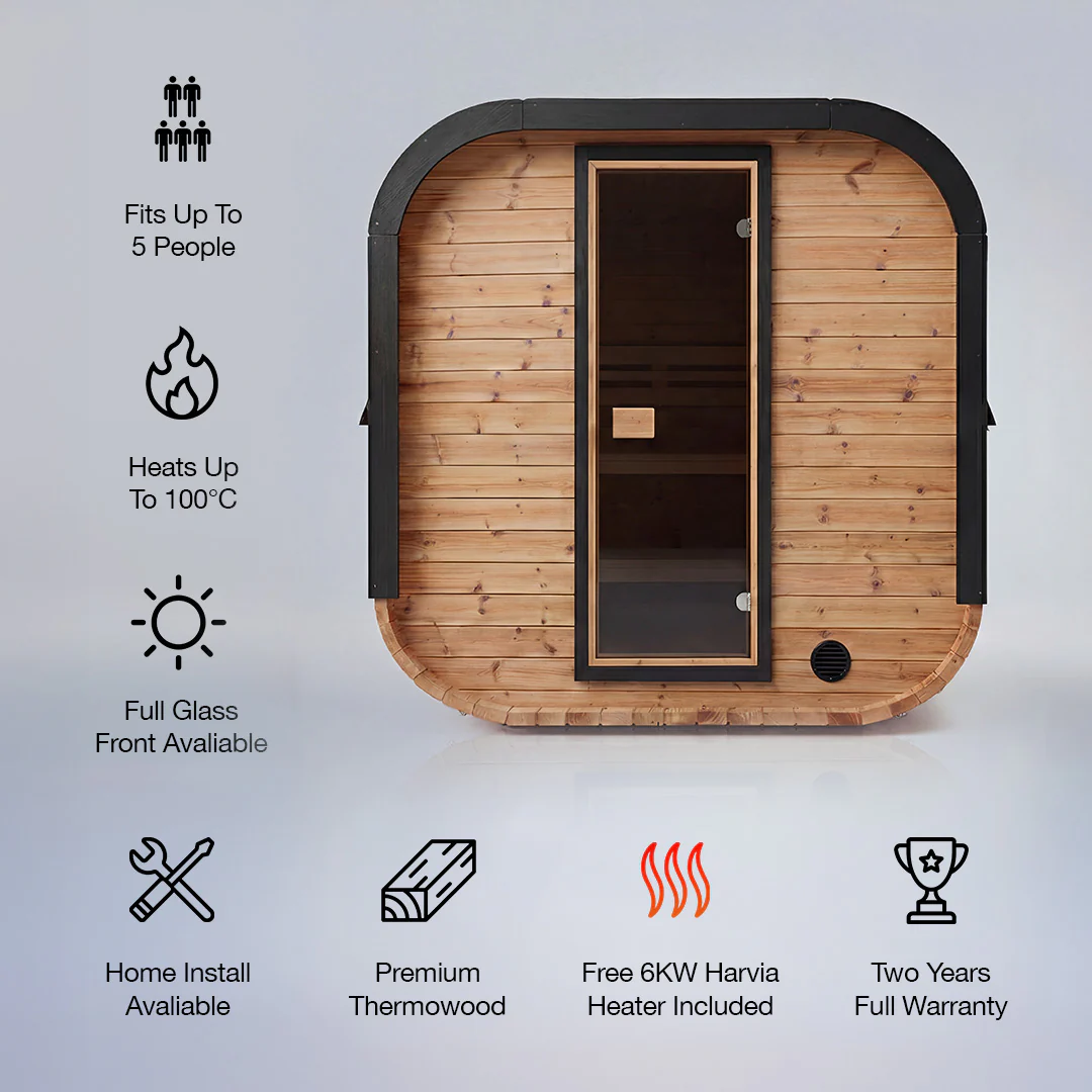 Polar Recovery Sauna Cube - 3-5 Person Outdoor Sauna - Image 7