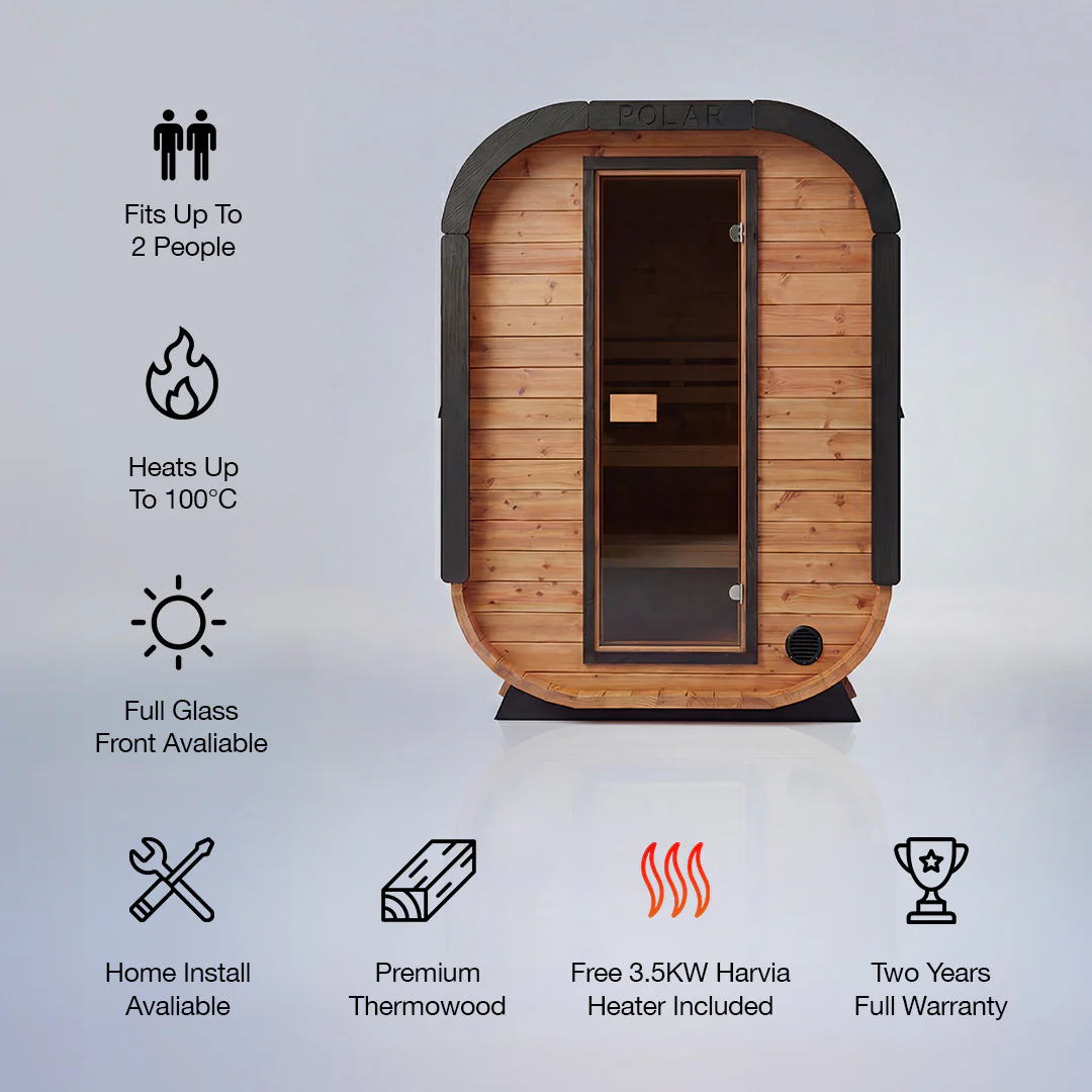 Polar Recovery Sauna Cube Mini - 2 Person Outdoor Sauna - Image 6