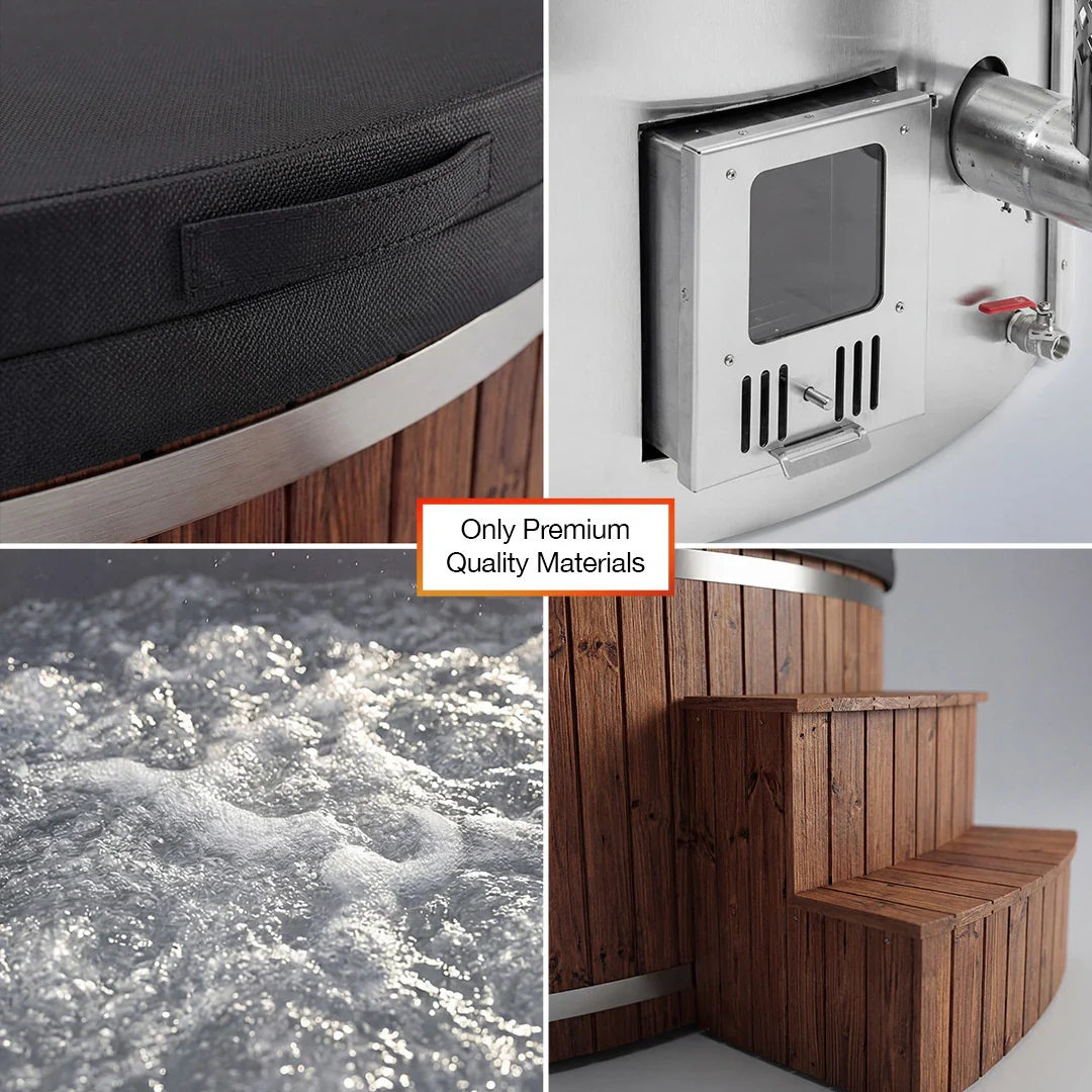 Polar Royal - Round Wood Fired Hot Tub - Image 9